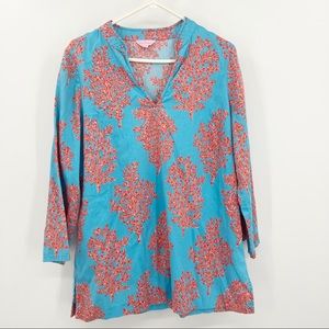 Lilly Pulitzer Blue Tunic Dress Large